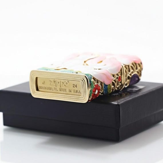 Zippo Kitsune Nine Tailed Fox Lighter - Enamel Art Zippo , 3D Deep