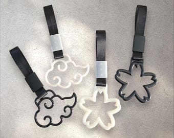 Tsurikawa Handle – JDM Drift Charm | Sakura & Akatsuki Cloud Designs | Car Accessory