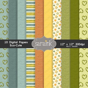 Eco-Cute Digital Papers Download