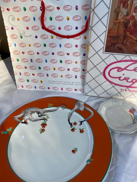 Le Cirque 1987 Collector's Set: Original Menu, Plate & Bar Dish - Etsy