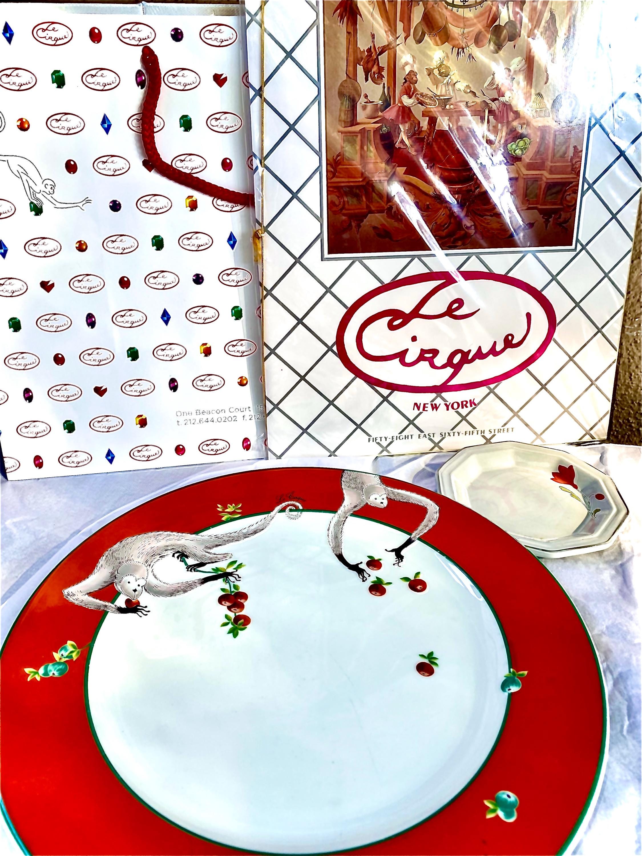 Le Cirque 1987 Collector's Set: Original Menu, Plate & Bar Dish - Etsy