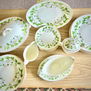 Vintage Homer Laughlin Eggshell Georgian Floral dining set