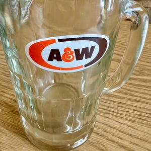 Caneca de cerveja vintage A&W Root Beer,