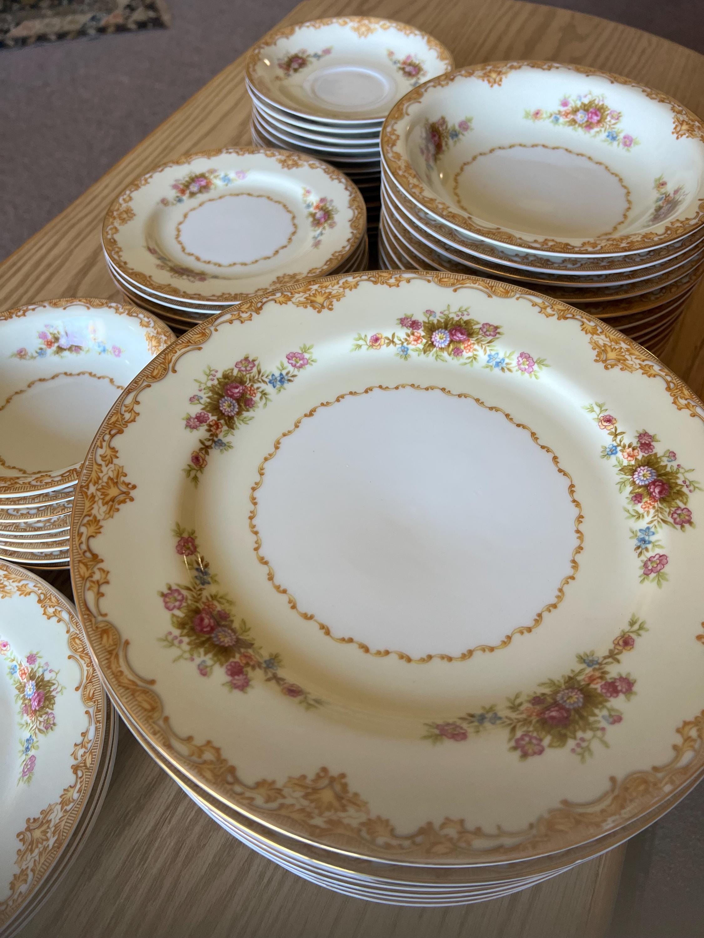 無傷完品　古伊万里　染付　八角　六寸皿　金継ぎ　アンティーク　骨董　江戸時代 陶器皿 6pセット 浮彫り模様 中古 無傷完品 古伊万里 染付 八角