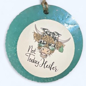Not Today Heifer Freshie – Funny Cow Car Air Freshener, Boom Shakalaka Scent