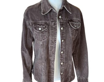 At Last & Co Early 2000 Brown Corduroy Shirt  Heritage Workwear Shacket Size L