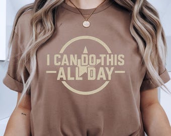 Captain America T-Shirt: I Can Do This All Day, Comfort Colors Army Tee
