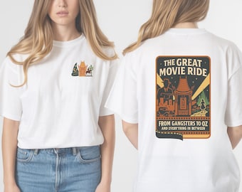 Camiseta de atracción de cine retro, camiseta de atracción de Hollywood Studios, ropa de cine clásico de MGM Studios