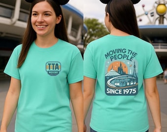 Tomorrowland Transit Authority PeopleMover T-Shirt | Retro Disney Tee, Unisex Garment-Dyed Shirt