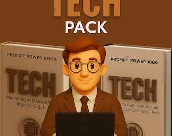 AI Tech Pack – 100 strategieën + gids en assistent