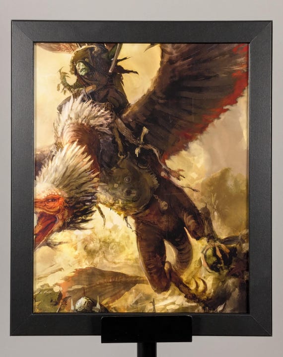 Orruk Warclans - Age of Sigmar Upcycled Art (9.5x11.5)