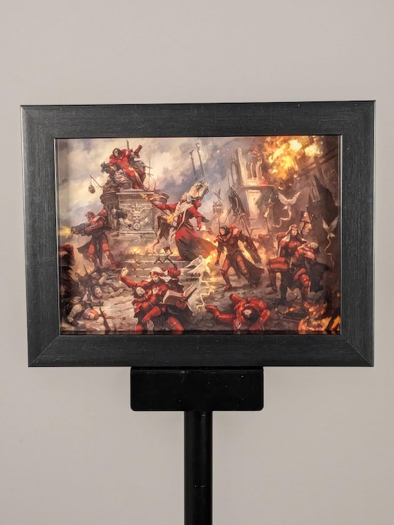 Adepta Sororitas - 40K Framed Upcycled Art (7x5)