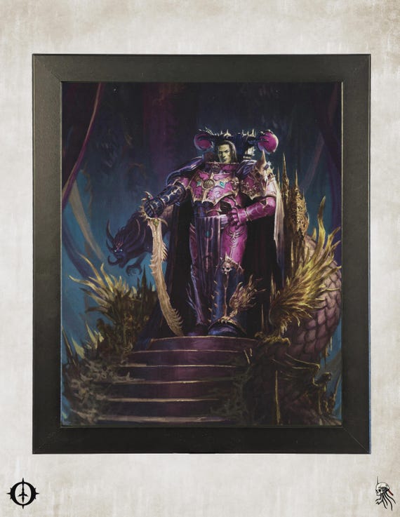 Emperor's Children - 40K Framed Upcycled Art (9.5x11.5)