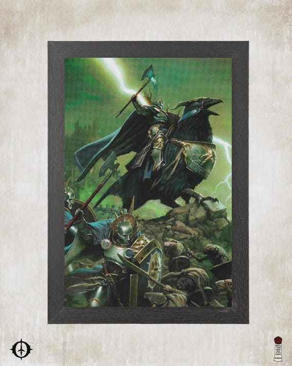 Upcycled Age of Sigmar Art - 6x9 Frame