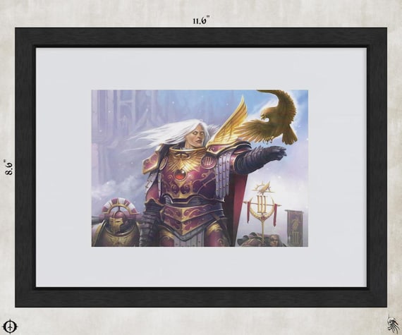 Emperor's Children - 40k Framed Upcycled Art (11.6x8.6)