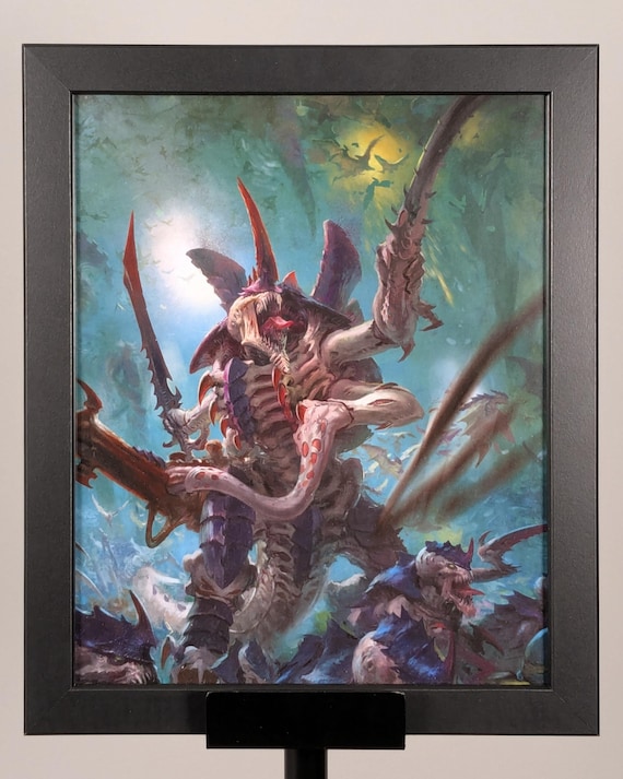 Tyranids - 40K Upcycled Art (9.5x11.5)