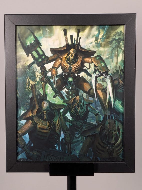 Necron 40K Framed Art - 9.5x11.5