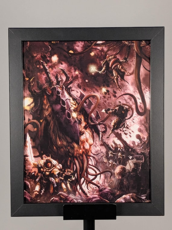 Tyranids - 40K Upcycled Art (9.5x11.5)