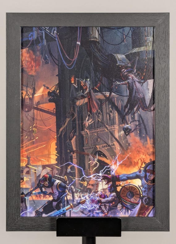 Adeptus Mechanicus - 40K Upcycled Art (8.25x11)
