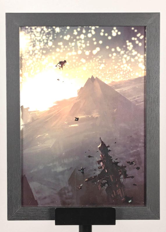 Blackstone Fortress - 40K Framed Upcycled Art (8.25x11)
