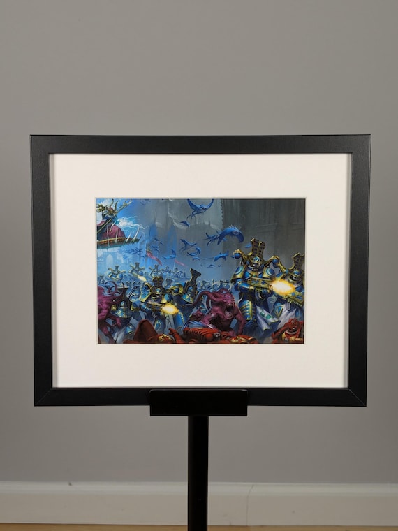 Thousand Sons 40K Framed Art - 8.75x10 - 5x7 Matted
