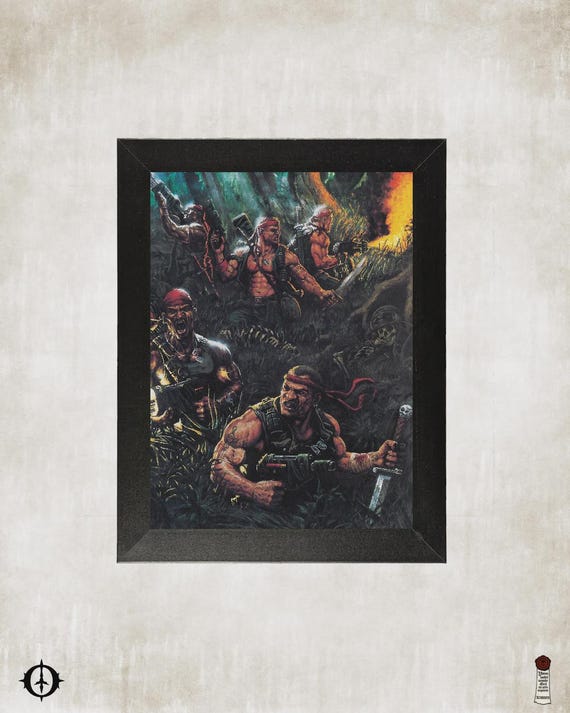 Astra Militarum - 40K Framed Upcycled Art (6x8)