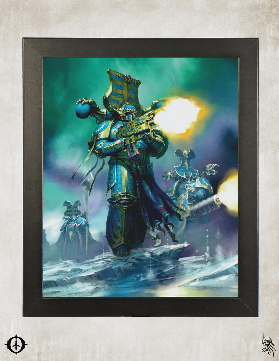 Thousand Sons - 40K Framed Upcycled Art (9.5x11.5) - Etsy