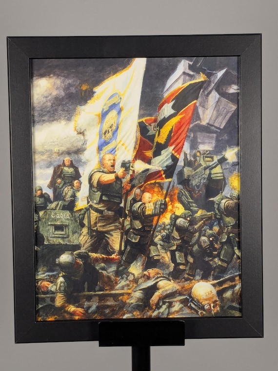 Astra Militarum - 40K Upcycled Art (9.5x11.5)
