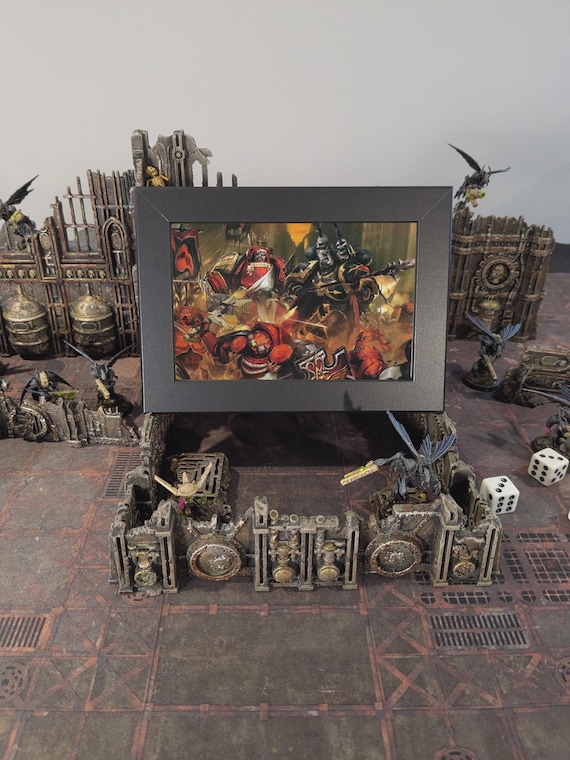 Blood Angels - 40K Framed Upcycled Art (7x5)