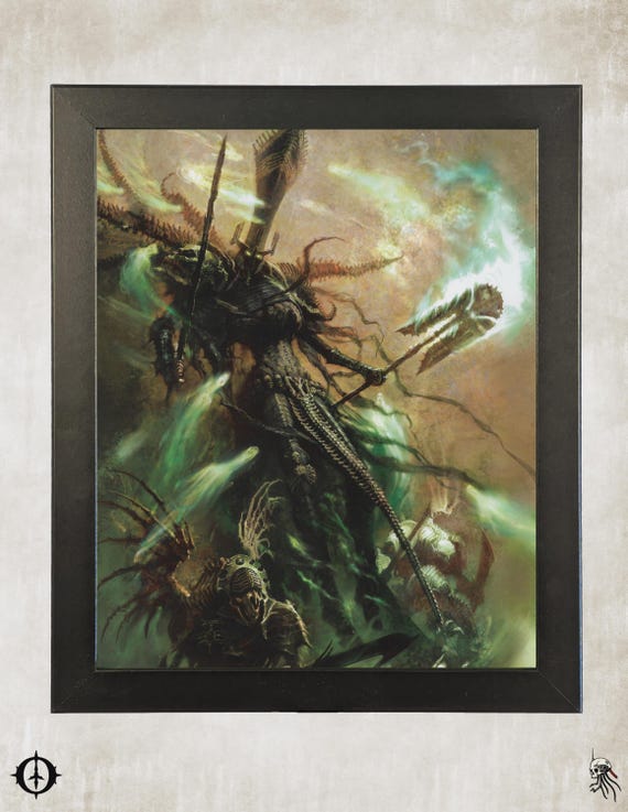 Upcycled Age of Sigmar Art - 9.5x11 Frame