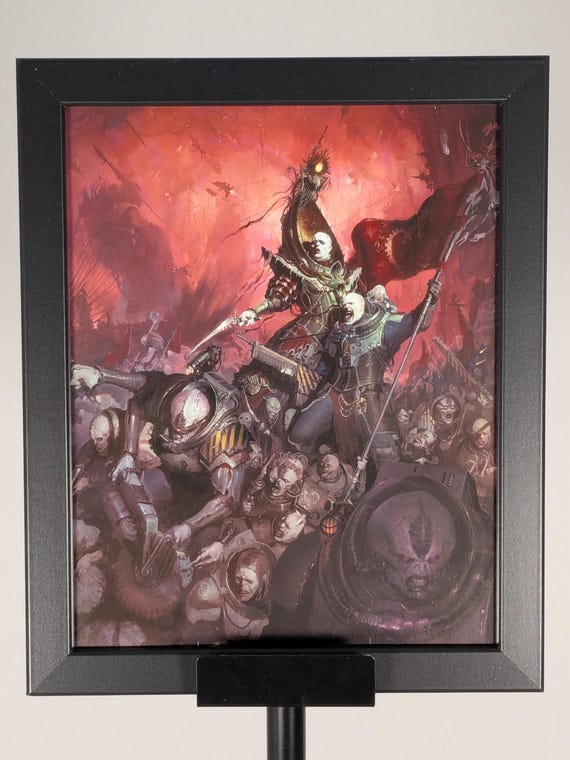 Genestealer Cult 40K Framed Art - 9.5x11.5