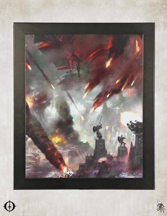 Ultramarines - 40k Framed Upcycled Art (9.5x11.5)
