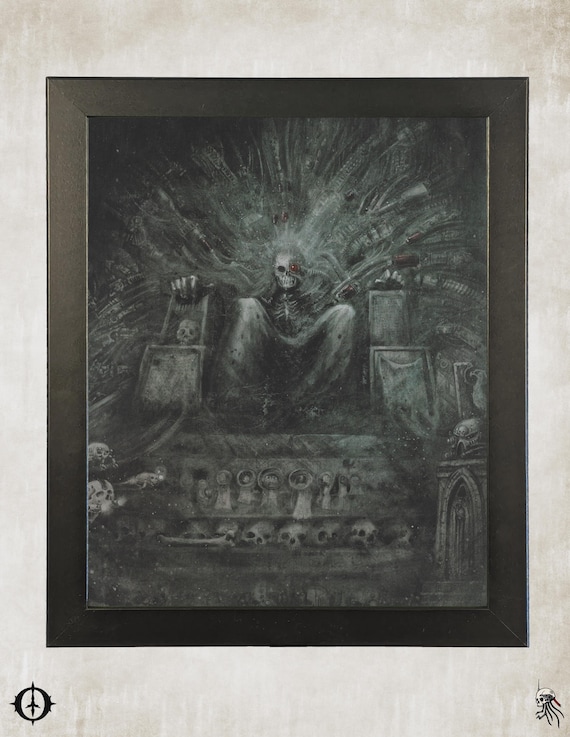 Imperium - 40k Framed Upcycled Art (9.5x11.5)
