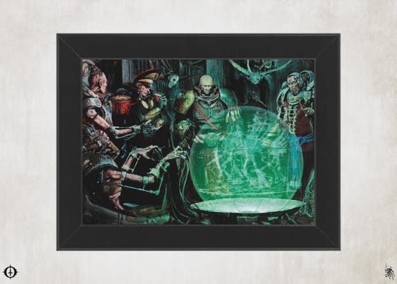 Imperial Agents - 40K Framed Upcycled Art (5x7)