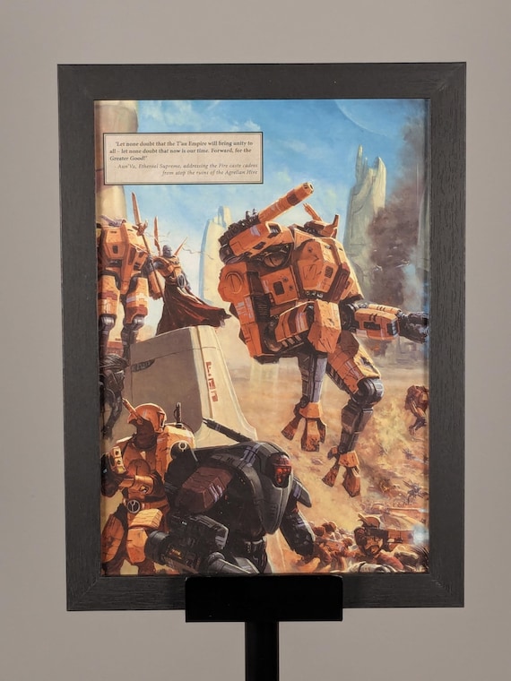 Tau - 40K Upcycled Art (8.25x11)