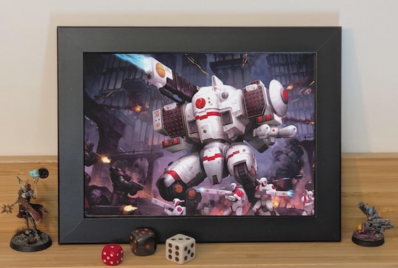 Tau - 40K Framed Upcycled Art (8.25x6.25)
