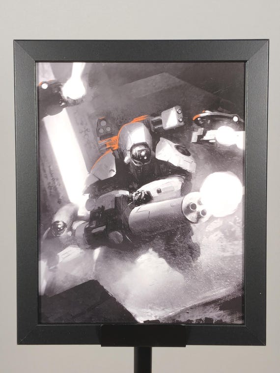 Tau 40K Framed Art - 9.5x11.5