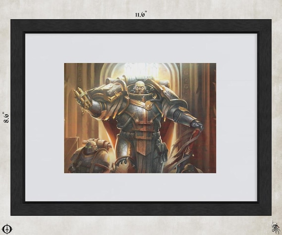 World Bearers - 40k Framed Upcycled Art (11.6x8.6)