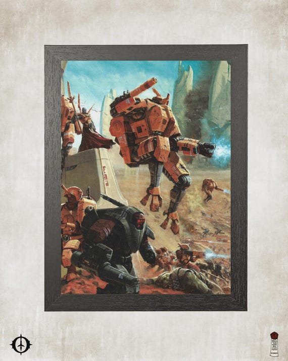 Tau - 40K Framed Upcycled Art (8.125x11)