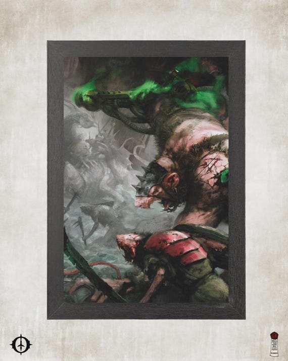 Upcycled Age of Sigmar Art - 6x9 Frame