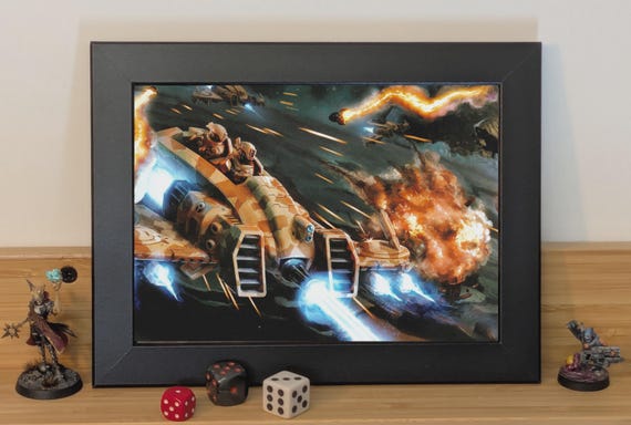 Tau - 40K Framed Upcycled Art (8.25x6.25)