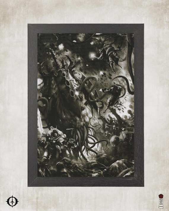 Tyranids - 40k Framed Upcycled Art (7x10)