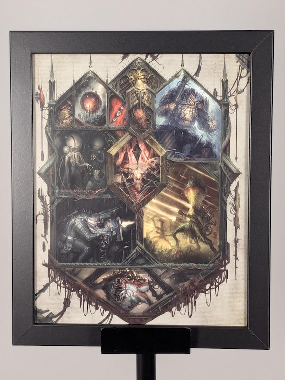 Imperial Chaos Medley - Unique 40k Art - 9.5x11