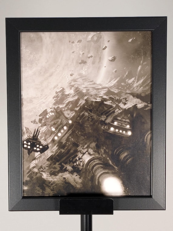 Boarding Actions Space Hulk - 40k Art - 9.5x11