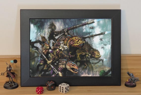 Tau - 40K Framed Upcycled Art (8.25x6.25)