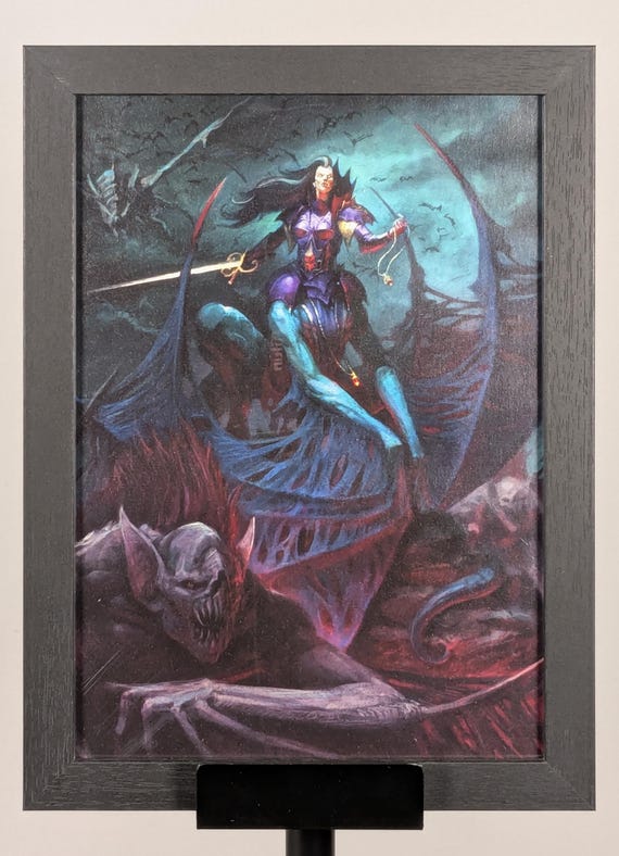 Soulblight Gravelords - Age of Sigmar Framed Upcycled Art (8.25x11)