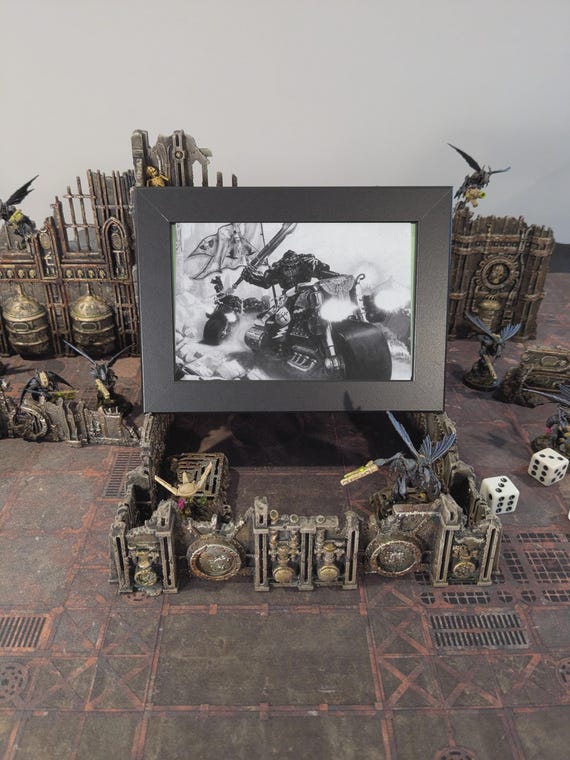 Dark Angels - 40K Framed Upcycled Art (7x5)