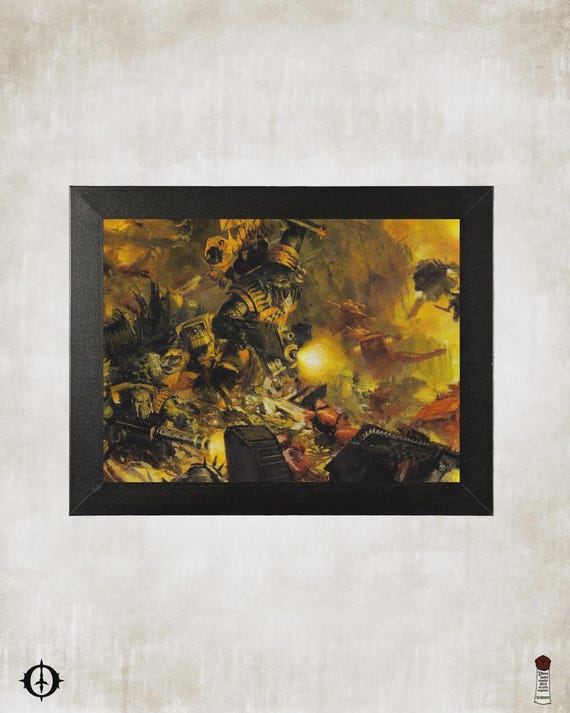 Orks - 40K Framed Upcycled Art (9.25x7.25)