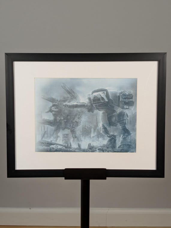 Imperial Knights 40K Framed Art - 11x8.25 - 8x6 Matted