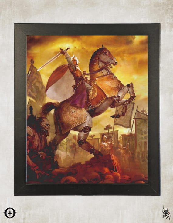 Astra Militarum - 40k Framed Upcycled Art (9.5x11.5)